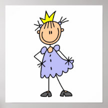 Kleine Prinzessin With Crown Plakatdrucke