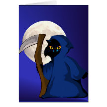 Kleine Reaper-Miezekatze-und Mond-Karte