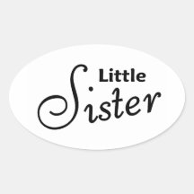 Kleine Schwester Aufkleber