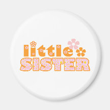 Kleine Schwester-Blumen Magnete