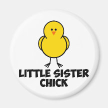 Kleine Schwester-Küken Magnets
