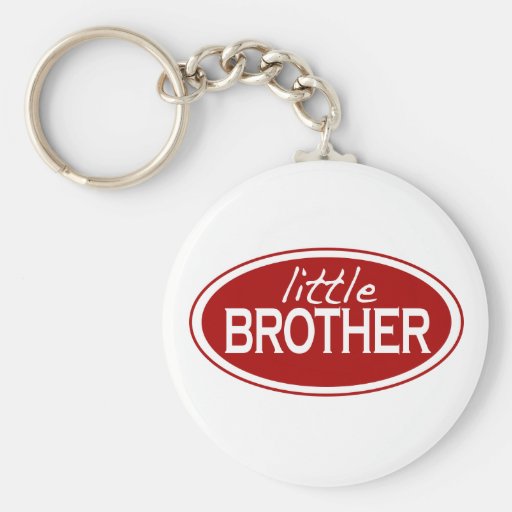 Kleiner Bruder (oval) Schlüsselanhänger