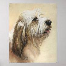 Kleiner Dachshund Griffon Vendeen Hundekunst-Druck Posterdruck