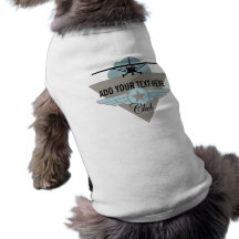 Kleiner Flugzeug-Verein Ihr Text hier Haustier T-shirts