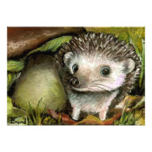 Kleiner Igel Ankündigungskarten
