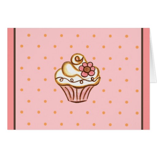 Kleiner Kuchen danken Ihnen zu kardieren Grußkarte