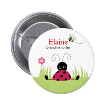 Kleiner Marienkäfer roter NAMENSumbau personalisie Buttons
