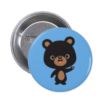 Kleiner schwarzer Bär buttons
