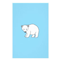 kleiner, süßer Eisbär Individuelle Druckpapiere