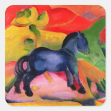 Kleines blaues Horse, 1912 Aufkleber
