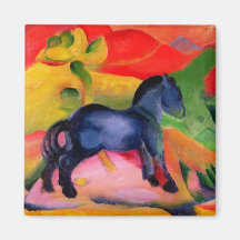 Kleines blaues Horse, 1912 Magnete