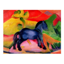 Kleines blaues Horse, 1912 Postkarten