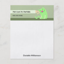 Kleines die Anmerkungs-Papier des Katzen-Modells Flyer