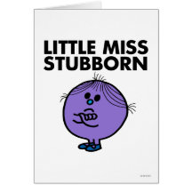 Kleines Fräulein Stubborn Classic Karte