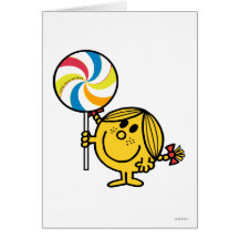 Kleines Fräulein Sunshine Lollipop Grußkarten