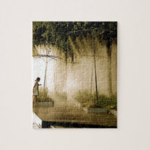 Kleines Mädchen an Paris-Stränden Foto Puzzle