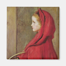 Kleines Rotkäppchen durch John Everett Millais Kühlschrankmagnete