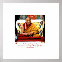 Kleines Samen-KunstHH Dali Lama-Zitat Plakat