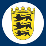 Kleines Wappen von Baden-Württemberg aufkleber