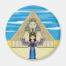 Kleopatra am großen Sphinx-Magneten