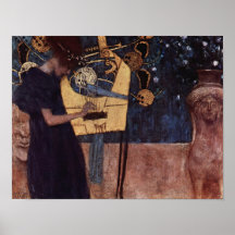 Klimt Gustav das Musik-Plakat