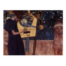 Klimt Gustav die Musik Postkarte