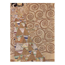 Klimt, Gustav Entwurf f? r-Höhle Wandfries im Pala Postkarte