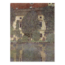 Klimt, Gustav Schlo? Kammer morgens Attersee Techn Postkarte