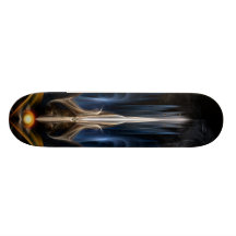 Klinge der hellen Fraktal-Kunstskateboard-Plattfor Skateboarddeck