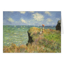 Klippen-Weg Pourville, Monet, Vintager Impressioni Karte