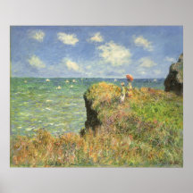 Klippen-Weg Pourville, Monet, Vintager Impressioni Posterdrucke