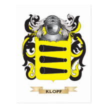 Klopf Wappen (Familienwappen) Postkarte