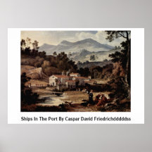 Kloster von San Francesco durch Joseph Anton Koch Plakatdruck