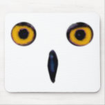 Kluge alte Eulen-Augen Mauspad