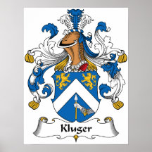 Kluger Family Crest Posters