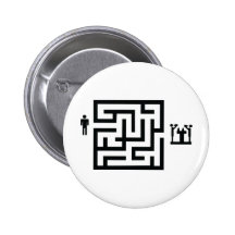 Kneipenlabyrinthikone Anstecknadelbuttons