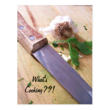 Knoblauch n Cilantro, was?? kocht! Postkarten
