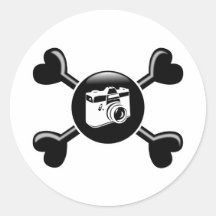 Knochen-Fotografie Runder Aufkleber