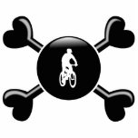 Knochen-Gebirgsradfahren Fotoausschnitt