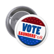 Knopf Abstimmungs-Saunders 08 Anstecknadelbuttons