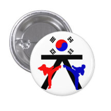 Knopf des Gürtel-TKD Buttons