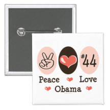 Knopf FriedensLiebeObama 44 Buttons