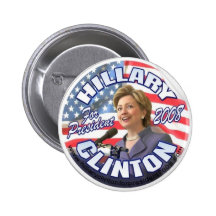 Knopf Hillary Clinton Anstecknadel