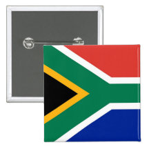 Knopf mit Flagge von Südafrika Buttons