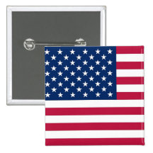 Knopf mit Flagge von USA Button