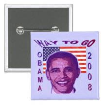 Knopf OBAMA 2008 Button