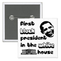 Knopf-schwarzer Präsident White House Anstecknadelbutton