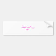 Knowles Nachname-Klassiker-Art Auto Sticker