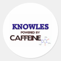 Knowles trieb durch Koffein an Runder Sticker