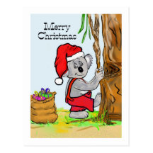 Koala-frohen Weihnachten Postkarte